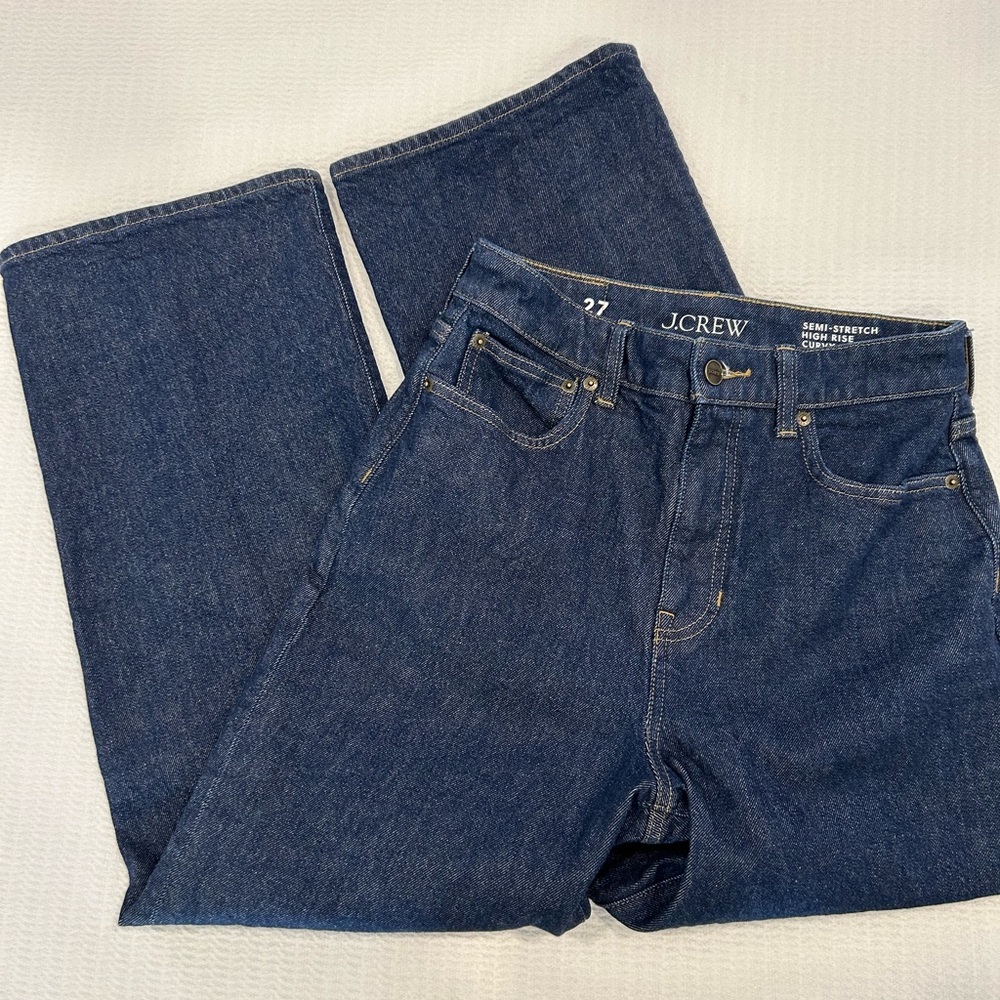 JCrew Curvy Slim-Wide Jeans, Size 27